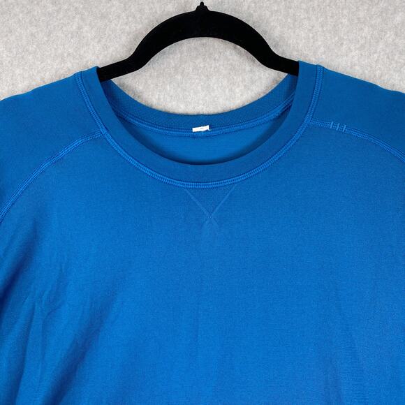 Lululemon Shirt Mens XXL Blue Metal Vent Tech Short Sleeve 2XL - Picture 2 of 8